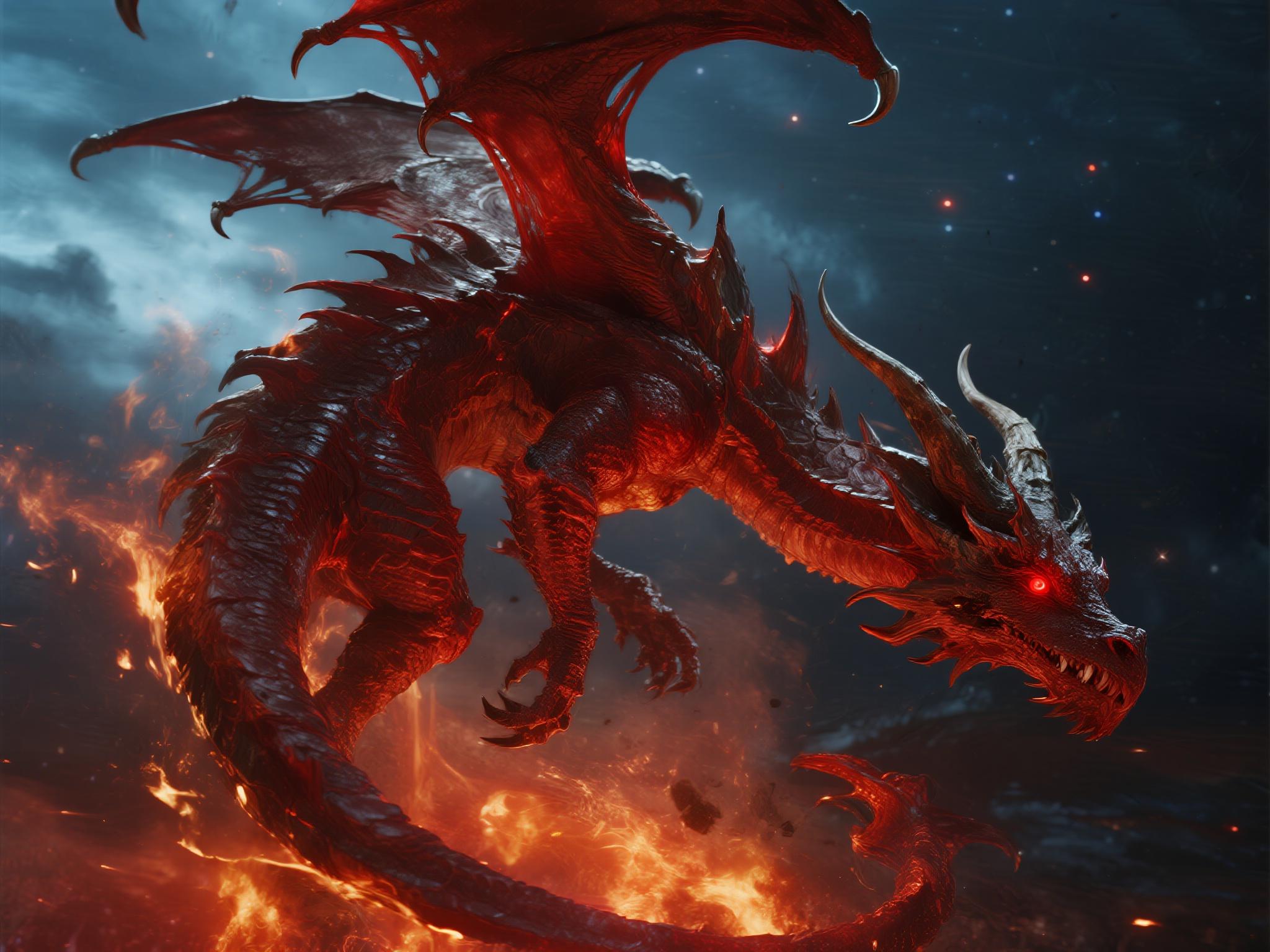 The Crimson Sky Dragon Spirit Guardian