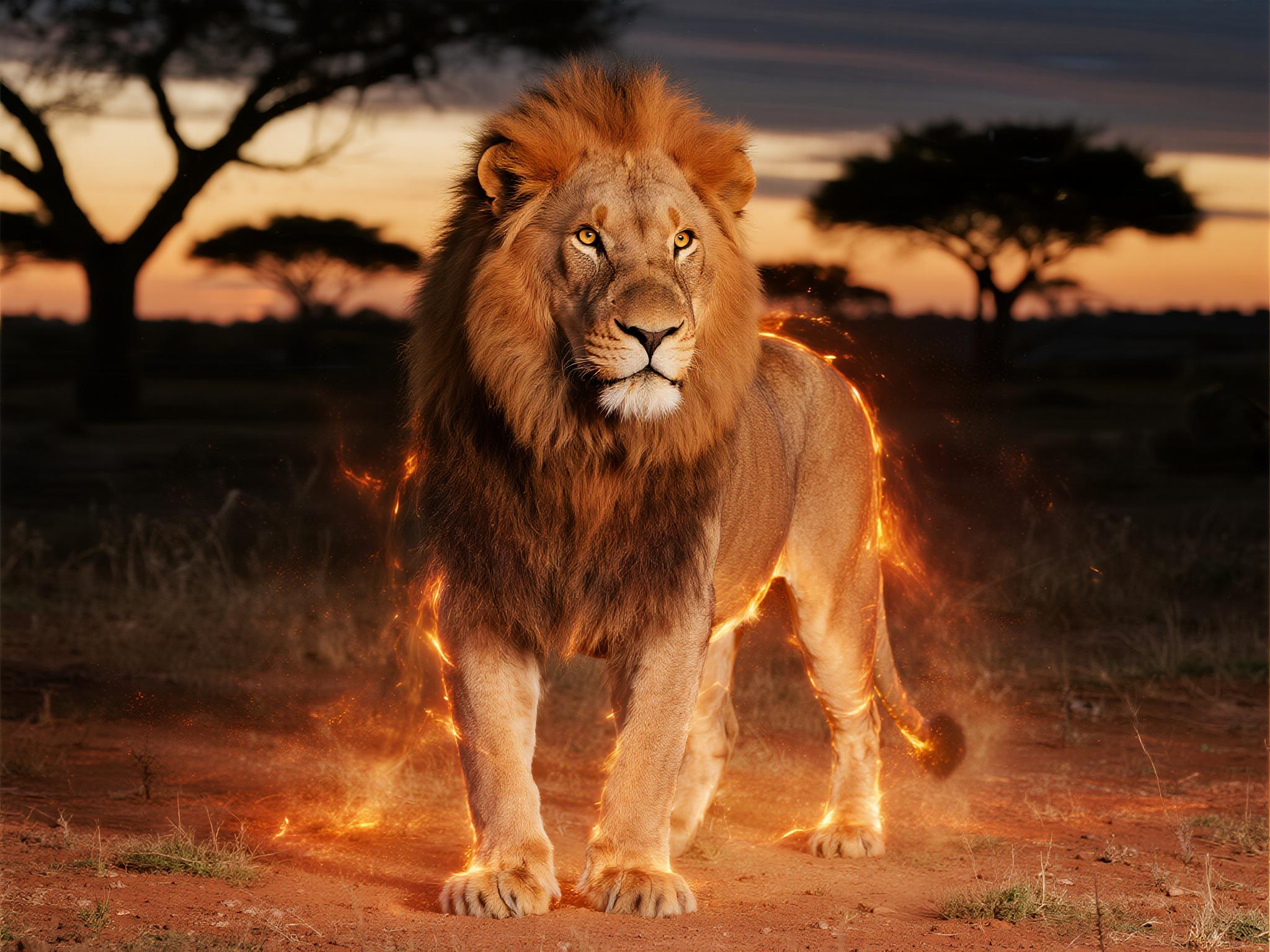 The Copper Dawn Lion Spirit Guardian