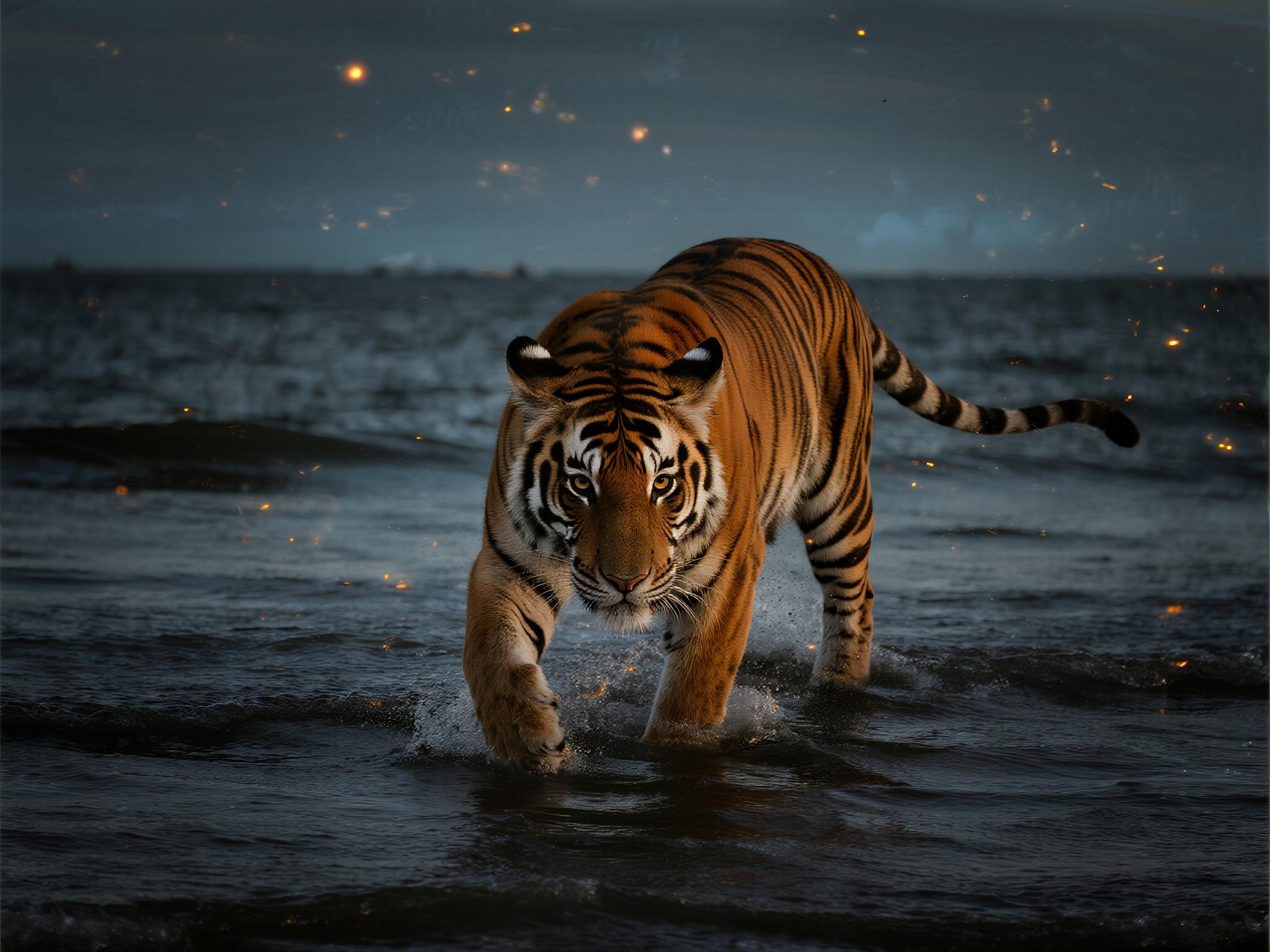 The Amber Tide Tiger Spirit Guardian